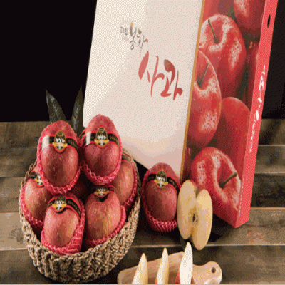 [농업회사법인 햇살찬山사과]껍질째먹는봉화사과 3kg 선물용(12과~13과)