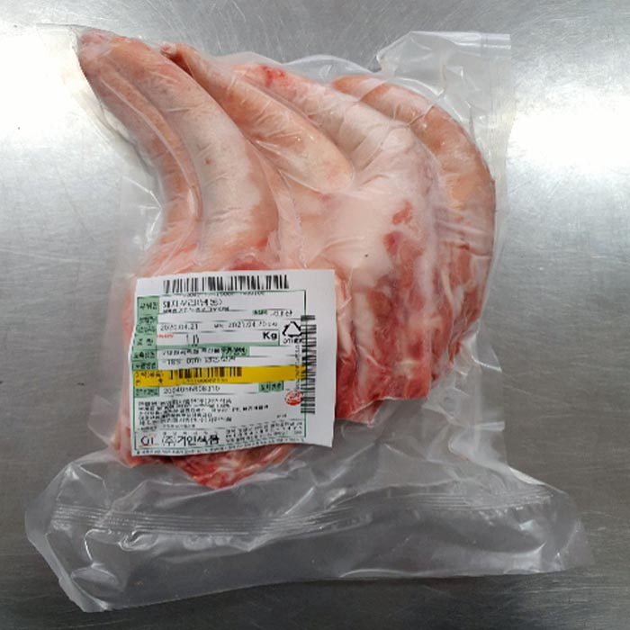 [거인황금팜] 국내산 돼지고기 냉동 돼지꼬리 1kg (1등급이상)
