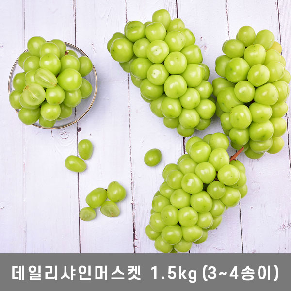 [Daily_포도] 상주중화 데일리 샤인머스켓 1.5kg (2~4송이)