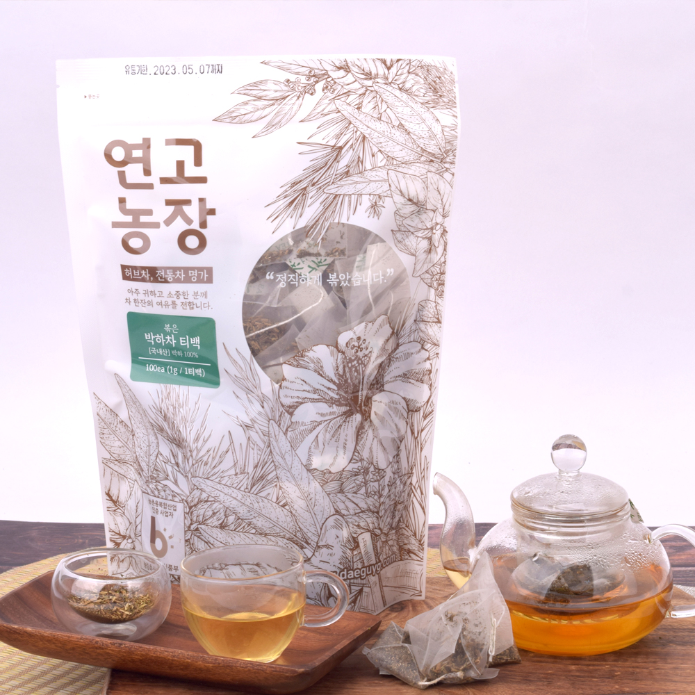 연고농장 국내산 볶은 박하차 삼각티백 100ea > 차류 | 사이소
