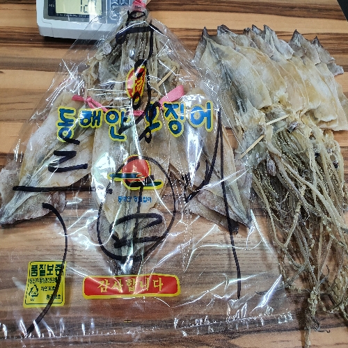 ^죽도시장^청하건어물 동해안 말랑하고부드러운당일바리오징어 대 10미