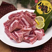 [소소한돈가] 국내산 한돈 암돼지 소백산쑥돈 돼지갈비 찜용 500g 2팩 총 1kg