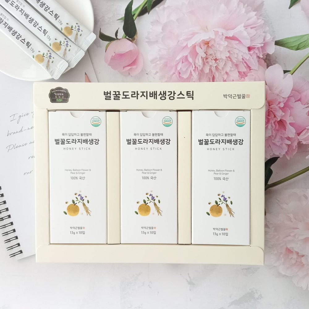 [새농부팜]벌꿀도라지배생강스틱선물세트