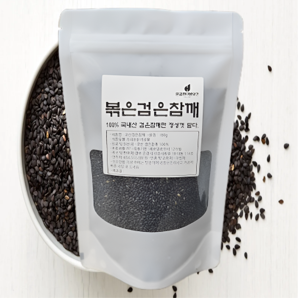 [문경현대방앗간] 100% 국산 볶은 검은 참깨 통깨 180g PP > 양념류 | 사이소