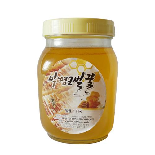 [박영근벌꿀] 아카시아꿀 1.2kg (수분홤량 17%내외 고농축 천연완숙벌꿀)