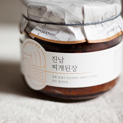 진남 찌개된장 유리병  500g/전통장/발효식품/명절선물